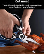 Heavy Duty Kitchen Shears – Stainless Steel Scissors for Poultry and Meat
