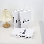 Decorative Simulation Books – Modern White Faux Props for Home Decor
