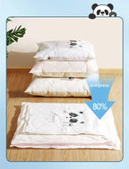 Vacuum Compression Storage Bags – Reusable Plastic Sealers for Travel Clothes