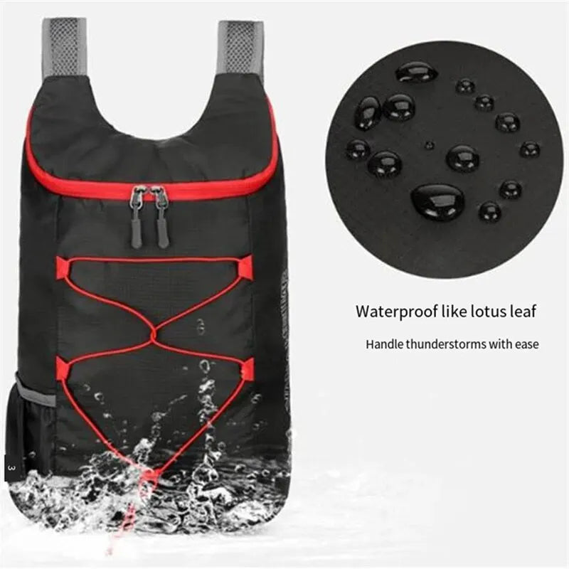 Folding Nylon Backpack – Lightweight Waterproof Bag for Camping and Hiking