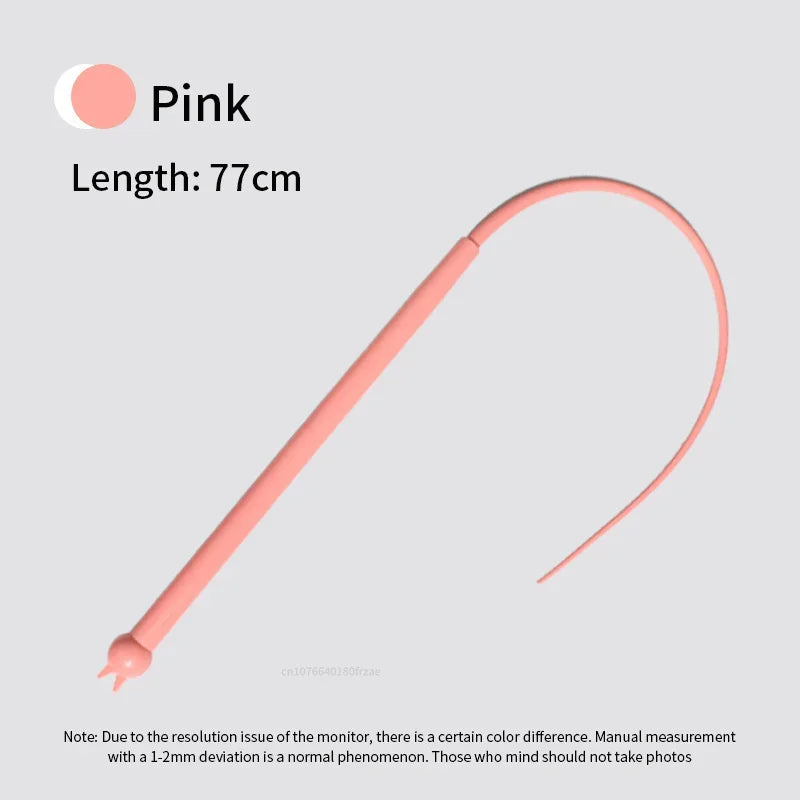 Silicone Mouse Tail Cat Toy – Interactive Teaser Wand for Kitten Hunting