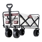 Collapsible Utility Wagon – Heavy Duty Folding Cart for Beach and Camping