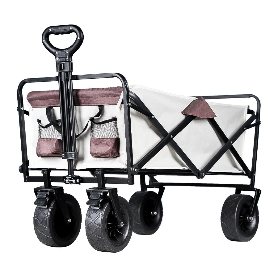 Collapsible Utility Wagon – Heavy Duty Folding Cart for Beach and Camping
