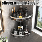 Adhesive Corner Shower Shelf – No Drill Wall Storage for Bathroom Organization