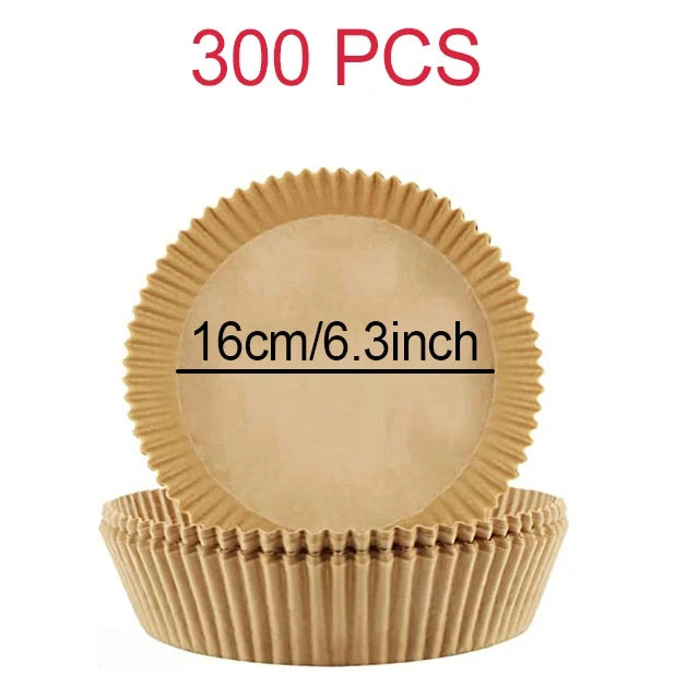 Disposable Air Fryer Parchment Liners – 9 Inch Nonstick Paper for Baking