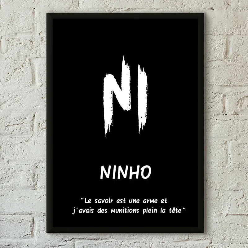 Ninho Rapper Wall Poster – Self-Adhesive Waterproof Art for Room Decor