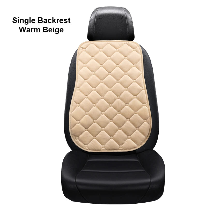 Universal Plush Car Seat Cushion – Winter Warmth for Automotive Interior