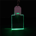 Acrylic LED Keychain – RGB Light Up Key Pendant for DIY Wedding Decor Gifts