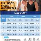 Men Full Body Shapewear – Compression Bodysuit for Tummy Control