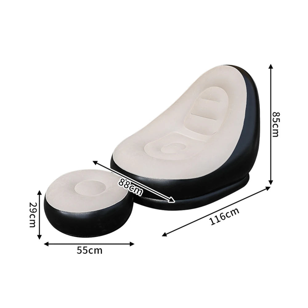 Inflatable Air Sofa Bed – Portable Foldable Recliner for Outdoor Camping