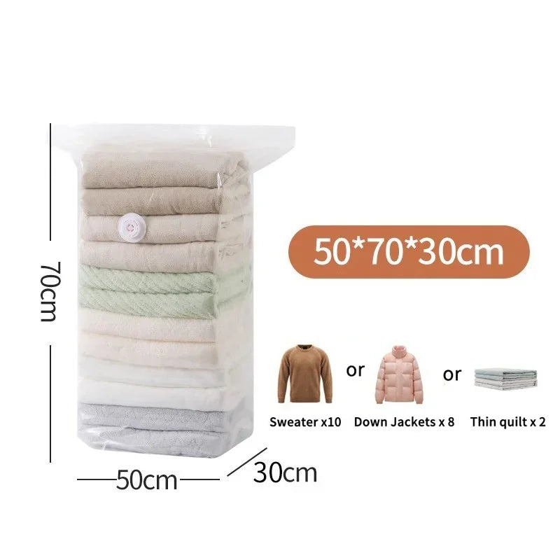 Large Vacuum Storage Bags – Airtight Compression Seals for Clothing Comforters