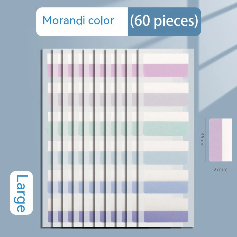 Transparent Sticky Note Index Tabs – Arrow Flags for Planner Page Markers