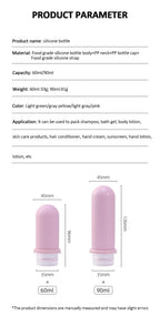Refillable Silicone Travel Bottles – Leakproof Containers for Toiletries