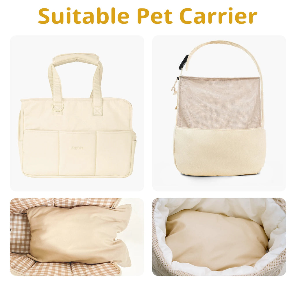Flannel Pet Bed – Breathable Warm Cushion for Small Dogs and Cats