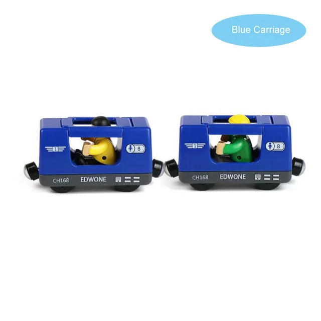 Magnetic RC Electric Train – Diecast Locomotive for Wooden Railway Tracks