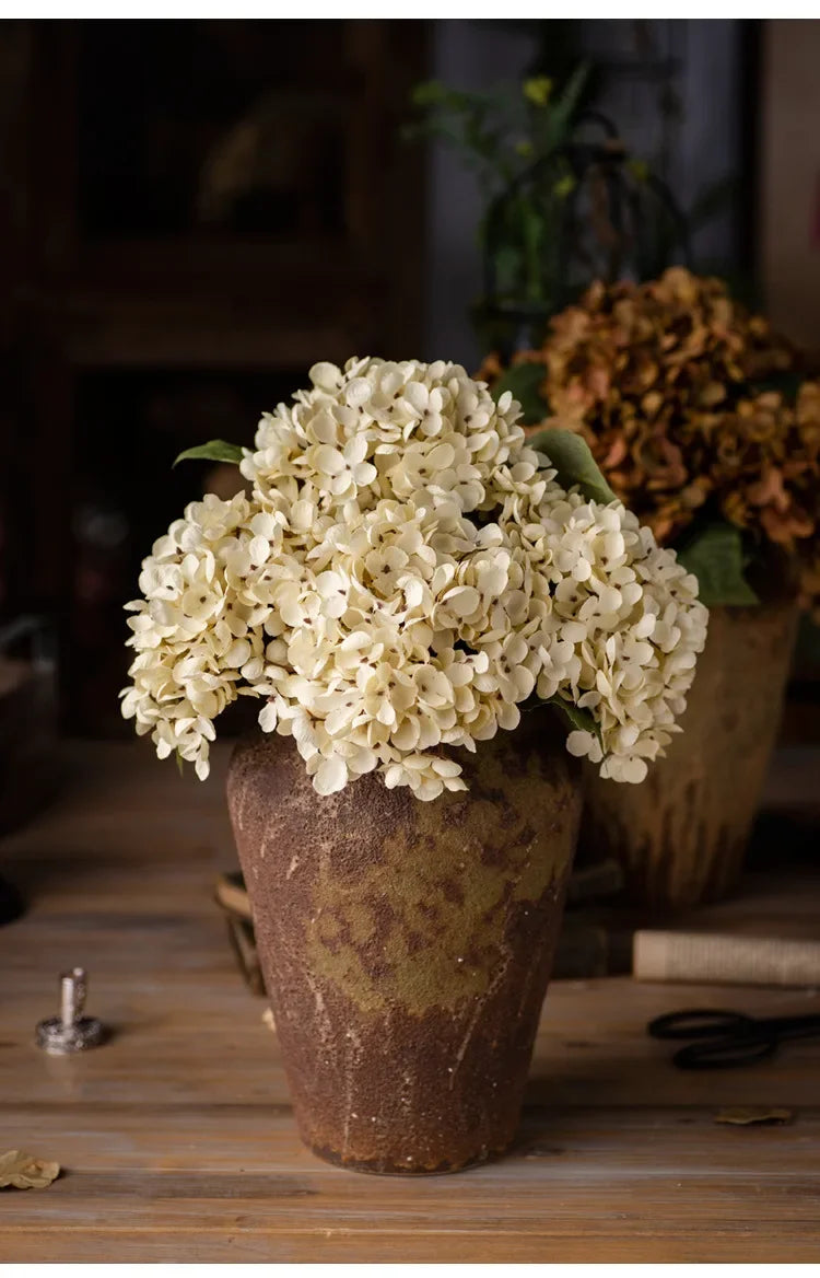 Artificial Silk Hydrangea – Realistic Flower Stem for Wedding Decor
