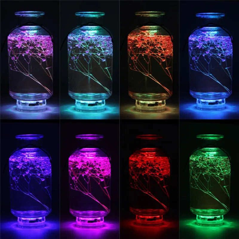 RGB LED Submersible Light – Waterproof Battery Operated Decor for Pool Parties