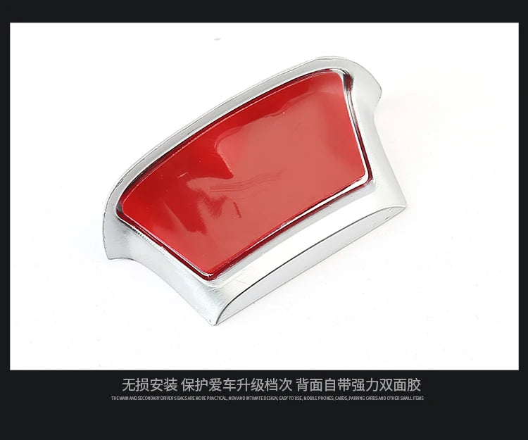 Aluminum S-Line Steering Wheel Emblem – Decorative Car Interior Accessory