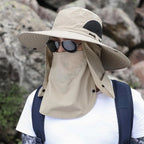 Adjustable Sun Protection Fishing Hat – Breathable Foldable Cap for Outdoor Hiking