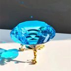 Crystal Diamond Glass Paperweight – Decorative Ornament for Romantic Proposals