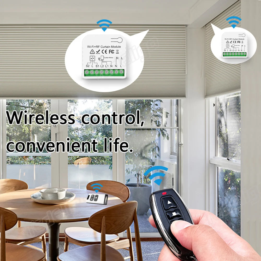 WiFi Smart Curtain Switch – Rolling Shutter Controller for Alexa Home Automation
