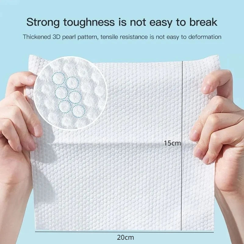 Soft Cotton Disposable Face Towels – Absorbent Rags for Skincare and Bathing