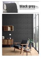 3D Foam Brick Wallpaper – Self-Adhesive Waterproof Wall Sticker for Home Decor