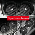 Silicone Car Cup Coasters – Non-Slip Waterproof Interior Pads for Peugeot