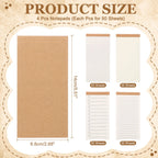 Portable Pocket Notebooks – Small 50-Sheet Memo Pads for Office and Travel
