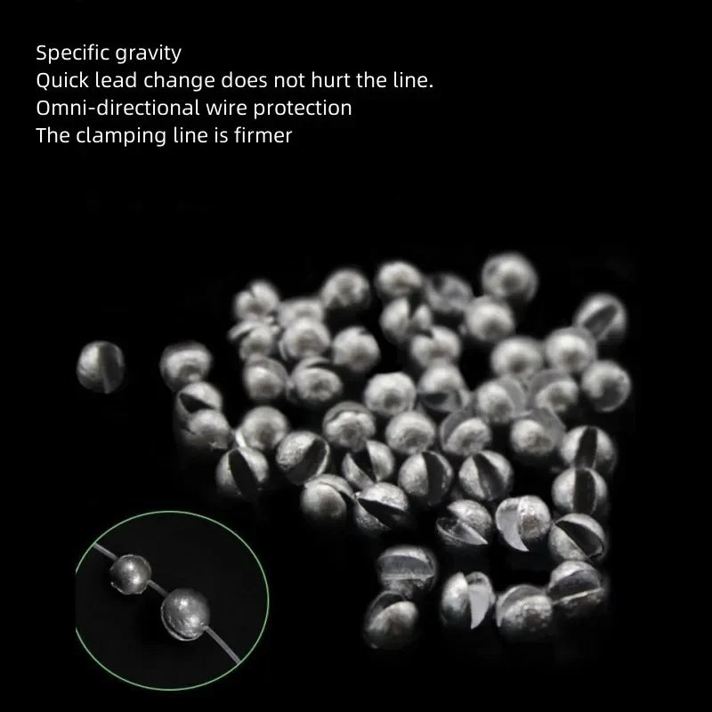 Round Lead Fishing Sinkers – Assorted Weight Kit for Freshwater Angling