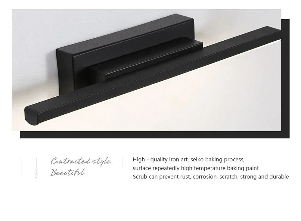 Rotatable LED Wall Sconce – Adjustable Mirror Lighting for Bathroom and Bedroom