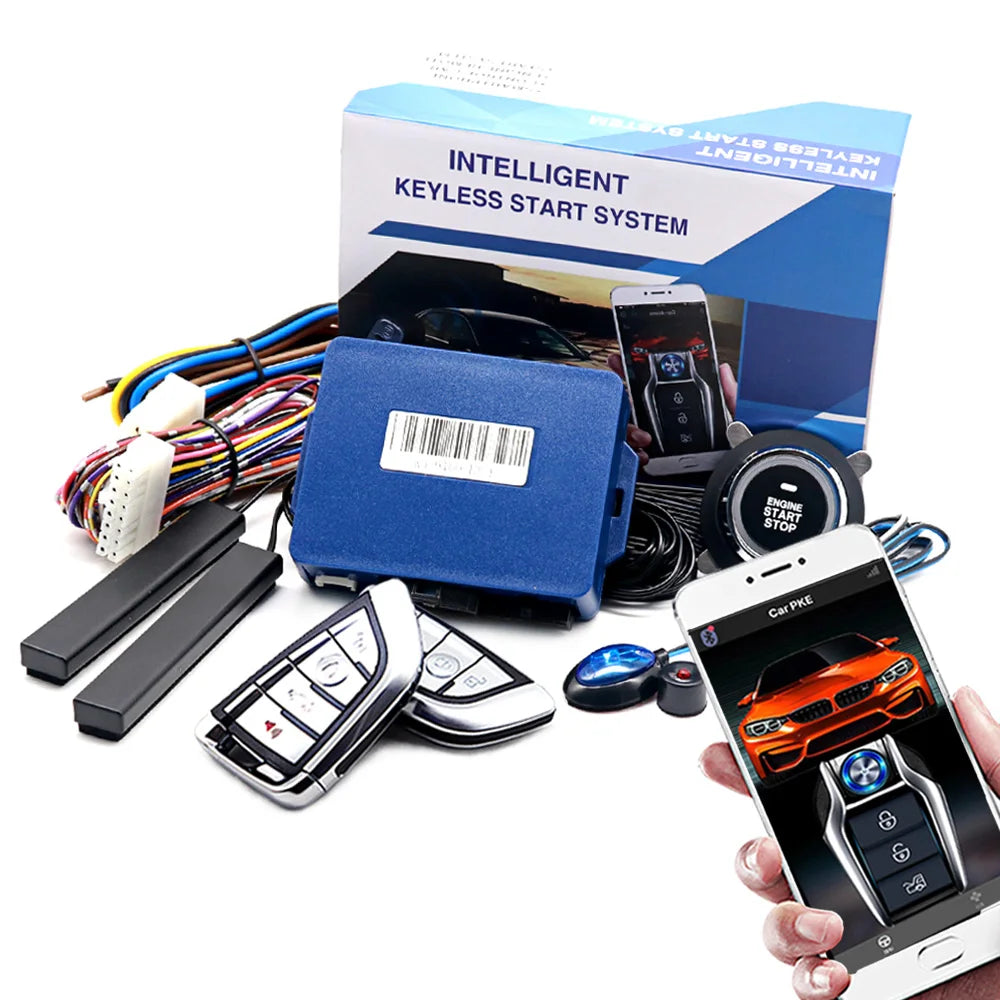 Universal Car Alarm System – Push Button Remote Start for Vehicle Security