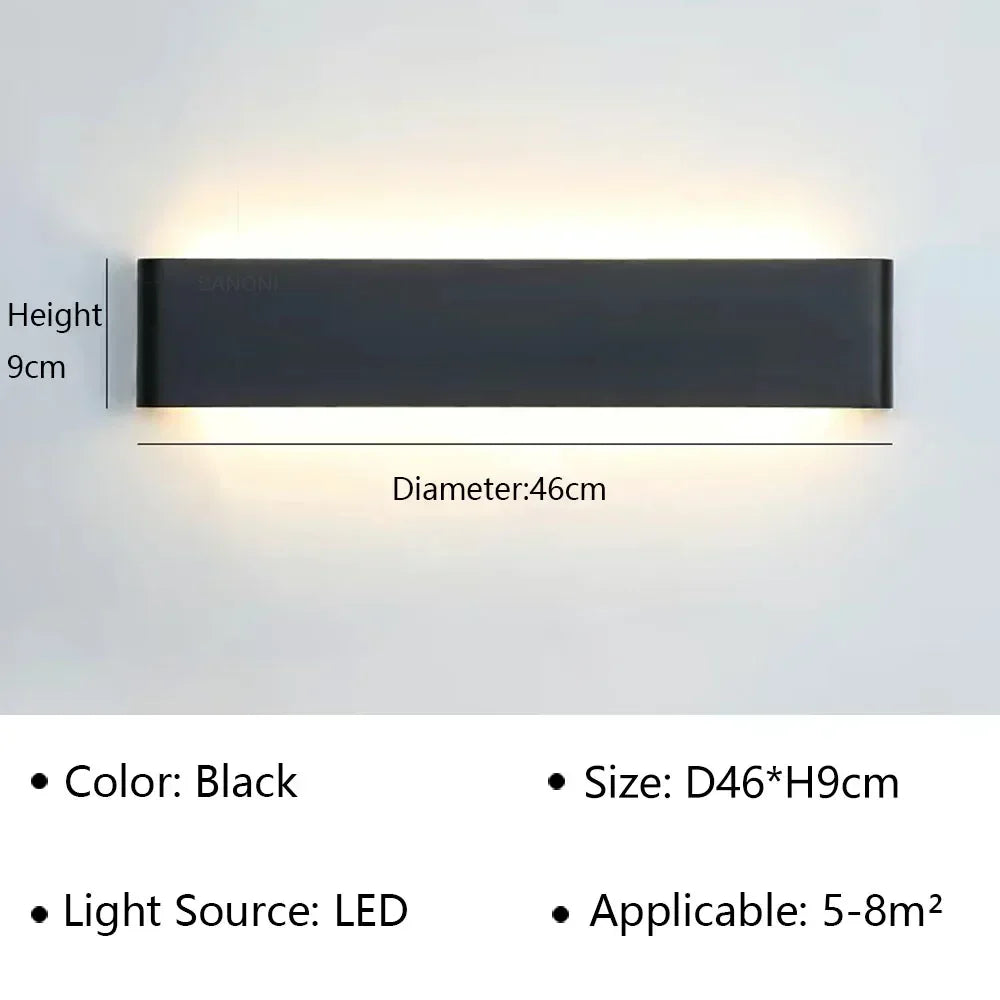 Modern LED Wall Sconce – Minimalist Indoor Lighting for Bedroom and Living Room