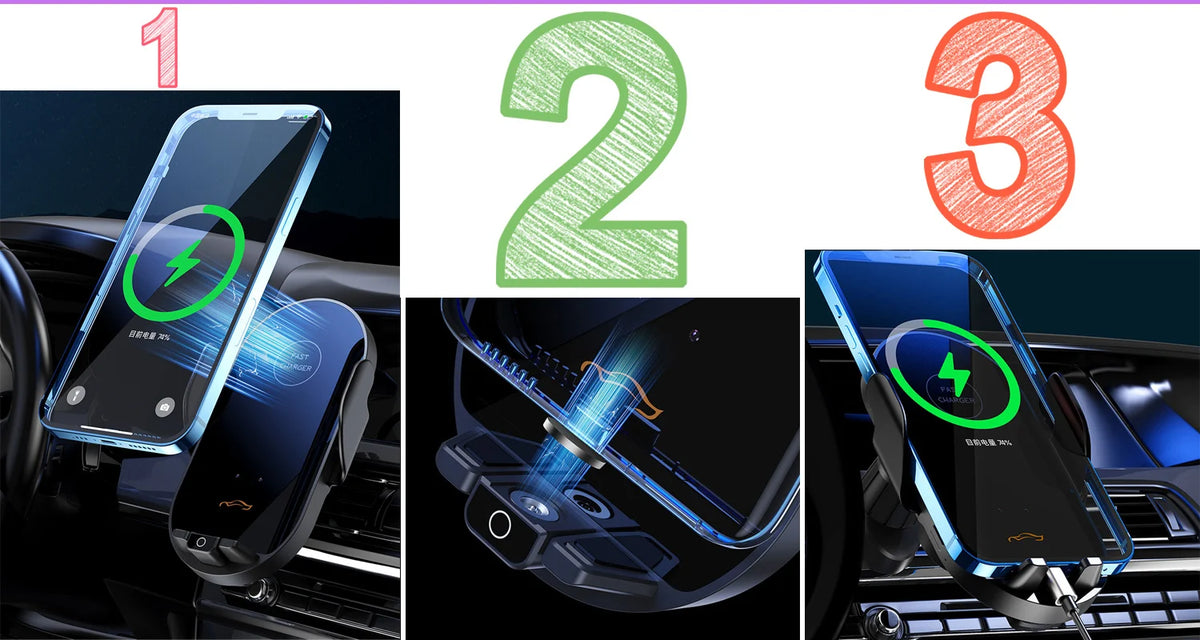 Wireless Charging Phone Mount – Gravity Car Holder for Nissan Sentra 2012-2019