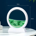 3D Moving Sand Art Frame – Dynamic Liquid Hourglass for Office Home Decor