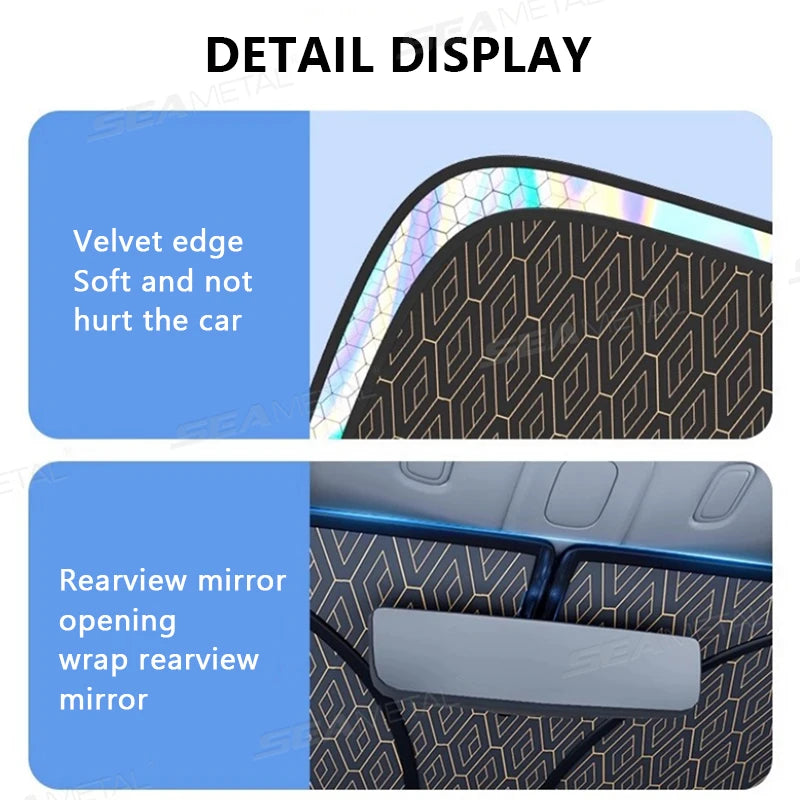 5-Layer Windshield Sun Shade – Foldable UV Protection for Sedan SUV MPV