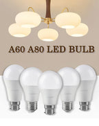 Energy Saving LED Light Bulb – A60 A80 E27 B22 Lamp for Home Lighting