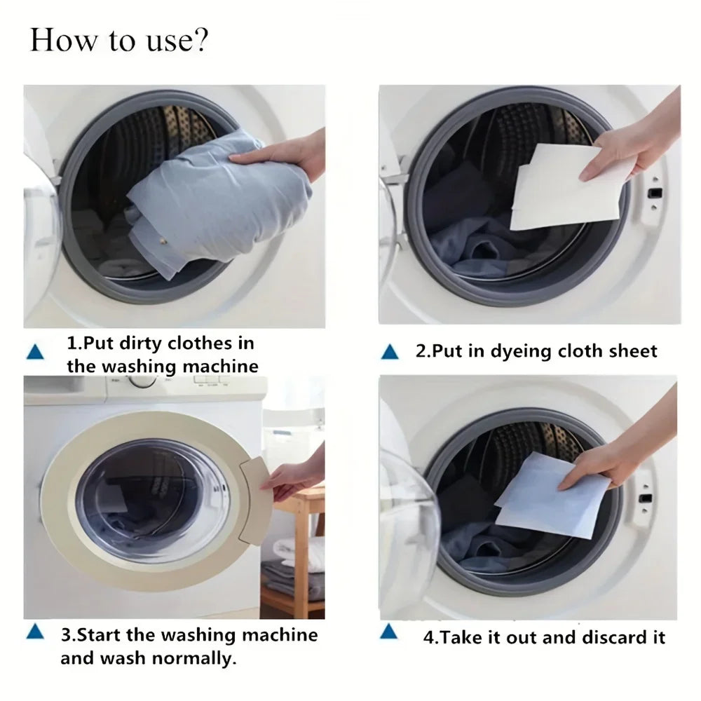 Color Absorbing Laundry Sheets – Anti-Staining Paper for Washing Machines