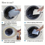 Color Absorbing Laundry Sheets – Anti-Staining Paper for Washing Machines