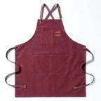 Canvas Chef Apron – Professional Kitchen Bib for BBQ and Salon Use