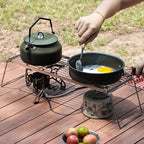 Folding Stainless Steel BBQ Grill – Portable Outdoor Alcohol Stove Rack