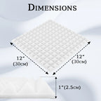 Acoustic Foam Pyramid Panels – Sound Insulation for Home Studio Recording