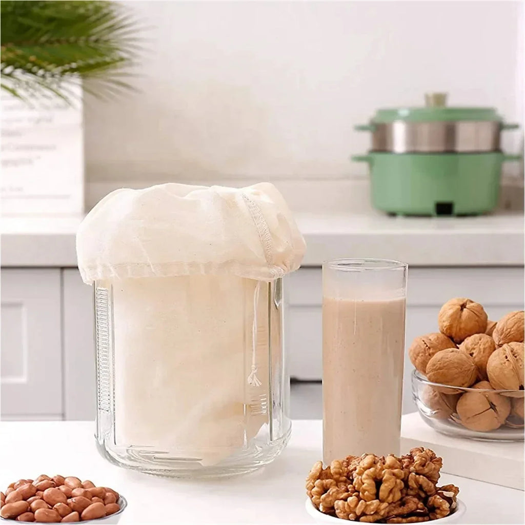 Cotton Gauze Straining Cloth – Reusable Filter for Tofu Cheese and Coffee