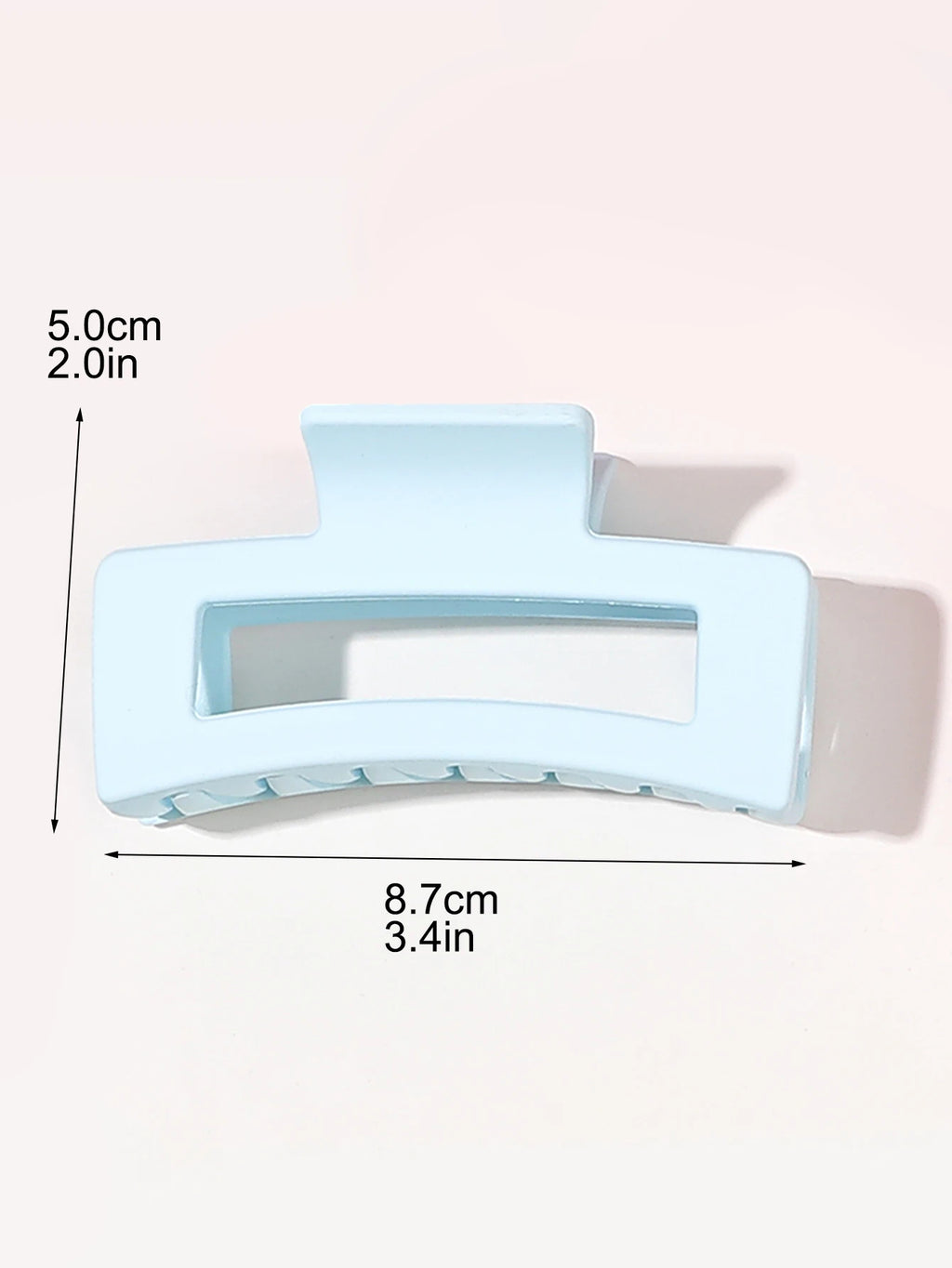 Matte Square Hair Claw Clips – Non-slip 3.4 inch Accessories for Thick Hair