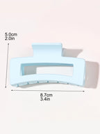 Matte Square Hair Claw Clips – Non-slip 3.4 inch Accessories for Thick Hair