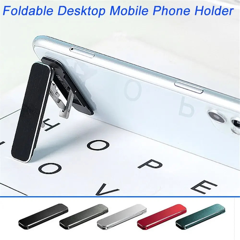 Aluminum Foldable Phone Stand – Adjustable Desktop Mount for Mobile Devices