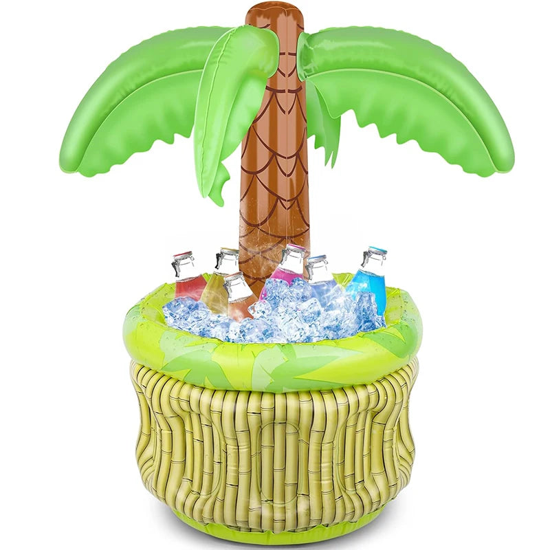 Inflatable Palm Tree Ice Bucket – Tropical Cooler for Beach Pool Parties