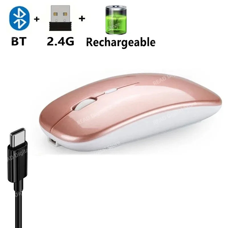 Wireless Gaming Mouse – Dual Mode Ergonomic Rechargeable for PC Laptop Mac