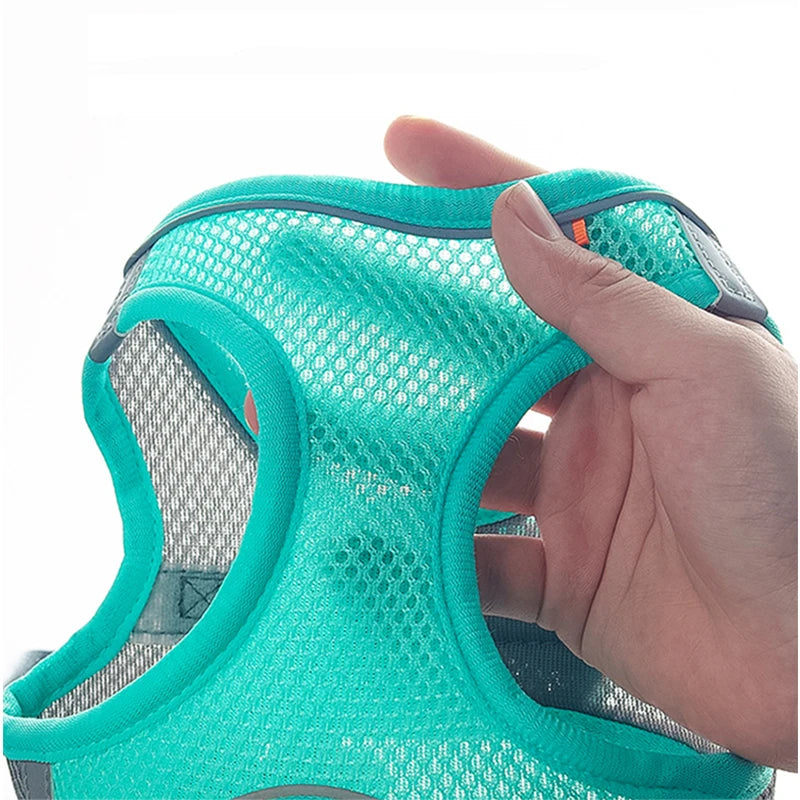 Reflective Breathable Dog Harness Vest – Adjustable for Outdoor Walking