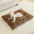 Plush Pet Bed – Soft Long Fur Cushion for Dog and Cat Sleeping